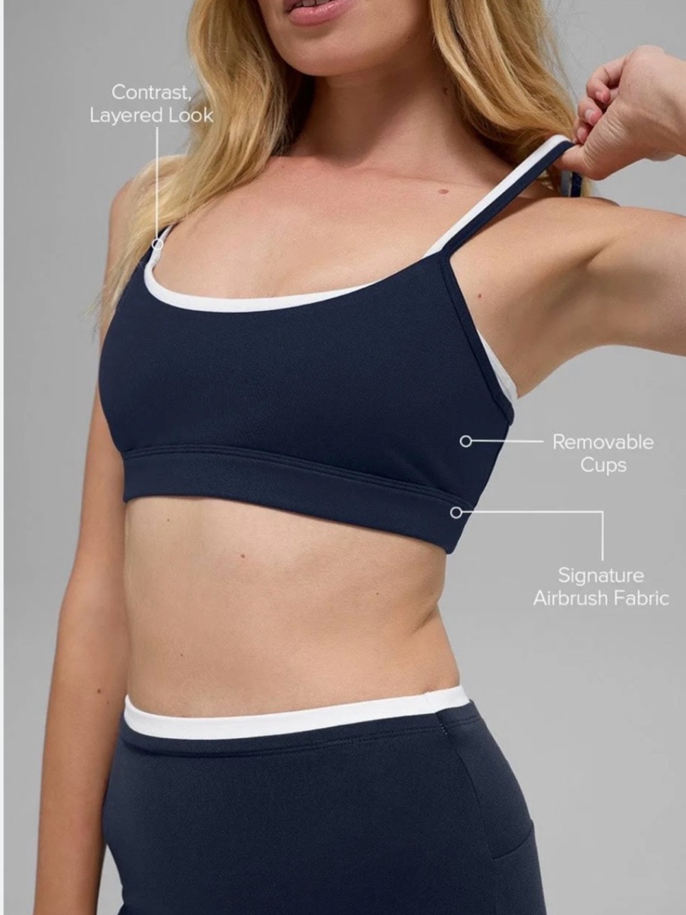 Alo yoga , airbrush Double up bra